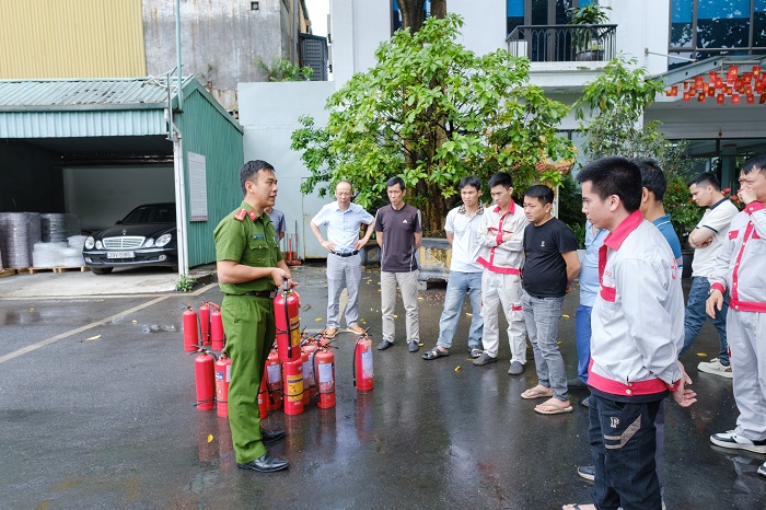CADI-SUN tập huấn phòng cháy chữa cháy, nâng cao kỹ năng ứng phó cho CBNV